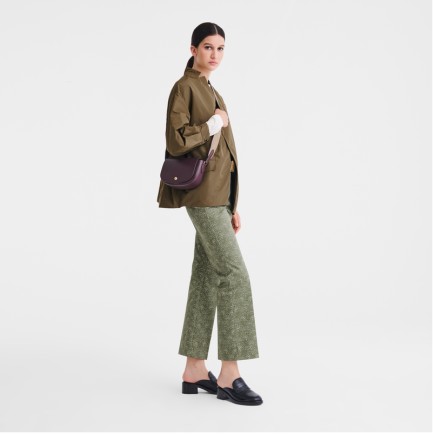 LONGCHAMP ÉPURE TIMELESS SAC PORTÉ TRAVERS S AUBERGINE