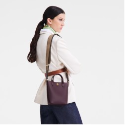 LONGCHAMP ÉPURE TIMELESS SAC CABAS XS AUBERGINE