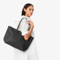 SAC CABAS ZIPPÉ ANNA NOIR FARINE LACOSTE SAC CABAS ZIPPÉ ANNA NOIR FARINE LACOSTE