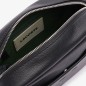 SAC À BANDOULIÈRE CITY COURT EN CUIR GRAINÉ NOIR LACOSTE