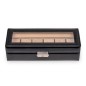 COFFRET POUR 6 MONTRES NEW CLASSIC EN CUIR NOIR SACHER