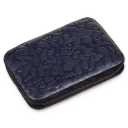 TROUSSE DE MANUCURE 7 PIÈCES ORNAMENTO EN CUIR NAVY SACHER