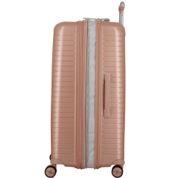 VALISE VERTICALE A ROULETTES ÉVAÉ 76 cm ROSE PÂLE JUMP