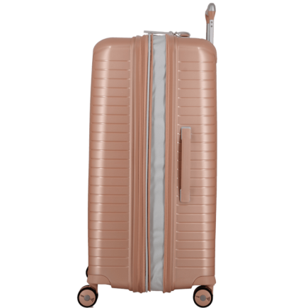 VALISE VERTICALE A ROULETTES ÉVAÉ 76 cm ROSE PÂLE JUMP