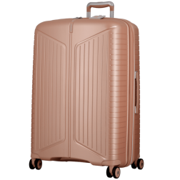 VALISE VERTICALE A ROULETTES ÉVAÉ 76 cm ROSE PÂLE JUMP