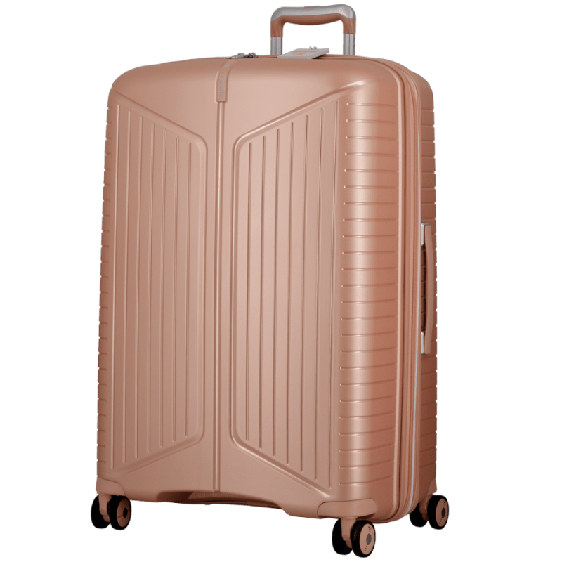 VALISE VERTICALE A ROULETTES ÉVAÉ 76 cm ROSE PÂLE JUMP