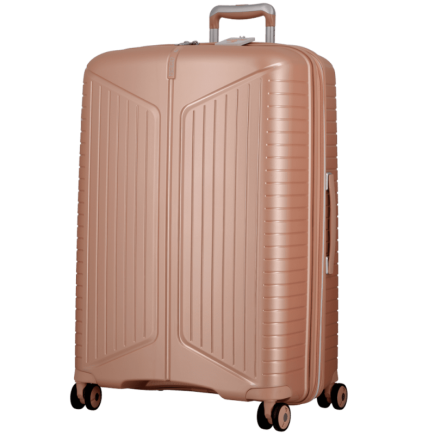 VALISE VERTICALE A ROULETTES ÉVAÉ 76 cm ROSE PÂLE JUMP