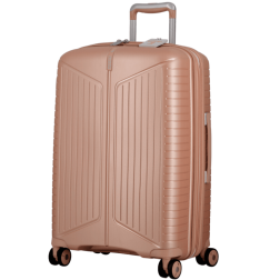 VALISE VERTICALE A ROULETTES ÉVAÉ 66 cm ROSE PÂLE JUMP