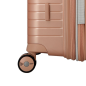VALISE VERTICALE A ROULETTES CABINE ÉVAÉ 55 cm ROSE PÂLE JUMP