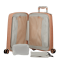 VALISE VERTICALE A ROULETTES CABINE ÉVAÉ 55 cm ROSE PÂLE JUMP