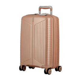 VALISE VERTICALE A ROULETTES CABINE ÉVAÉ 55 cm ROSE PÂLE JUMP