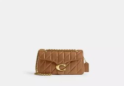 SAC ÉPAULE MATELASSÉ TABBY 26 BRUN MIEL COACH