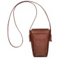 LONGCHAMP ÉPURE POCHETTE TÉLÉPHONE AVEC CORDON BRUN