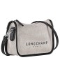 LONGCHAMP ESSENTIAL TOILE SAC BANDOULIÈRE S ÉCRU