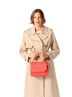 SAC À RABAT NINON MOYEN MODÈLE M ORANGE VIF LANCEL