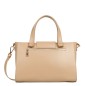 SAC CABAS MAIN PARIS PAD BEIGE FONCÉ LANCASTER