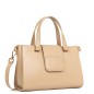 SAC CABAS MAIN PARIS PAD BEIGE FONCÉ LANCASTER