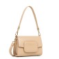 MINI SAC TROTTEUR À RABAT PARIS PAD BEIGE FONCÉ LANCASTER MINI SAC TROTTEUR À RABAT PARIS PAD BEIGE FONCÉ LANCASTER