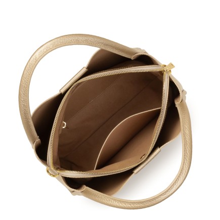 SAC À MAIN IDA DOUBLE CHAMPAGNE IN NUDE LANCASTER