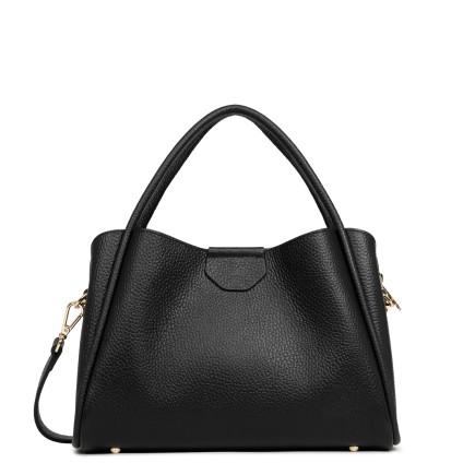 SAC À MAIN IDA DOUBLE NOIR IN NUDE LANCASTER