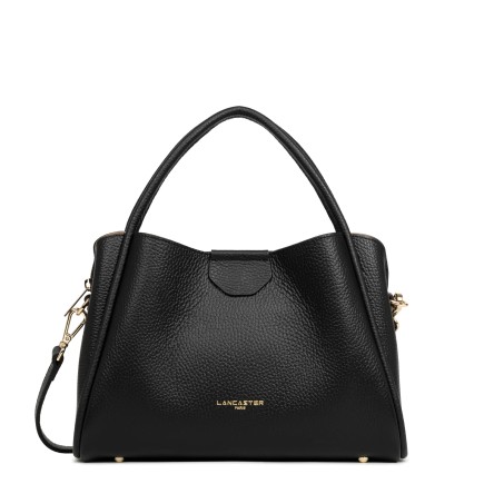 SAC À MAIN IDA DOUBLE NOIR IN NUDE LANCASTER