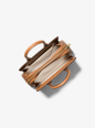 PETIT SAC PORTÉ MAIN AVEC LOGO LAILA VANILLE/NOISETTE MK