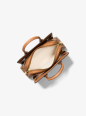 PETIT SAC PORTÉ MAIN AVEC LOGO LAILA VANILLE/NOISETTE MK