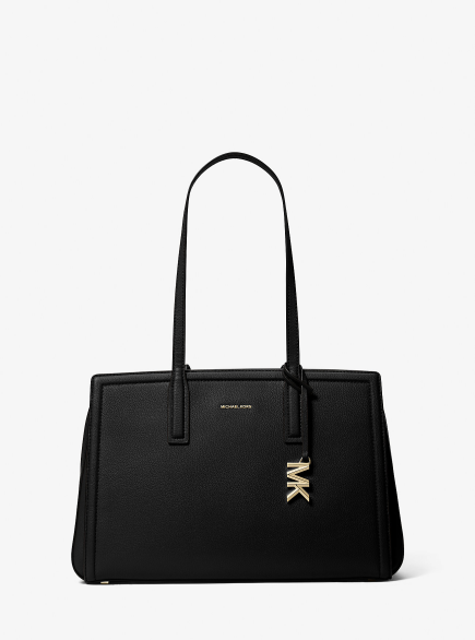 SAC CABAS EN CUIR LAILA NOIR MK