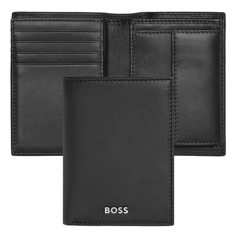 PORTEFEUILLE VERTICAL CLASSIC SMOOTH NOIR BOSS PORTEFEUILLE VERTICAL CLASSIC SMOOTH NOIR BOSS