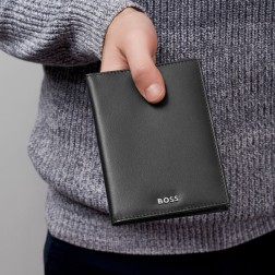 PORTEFEUILLE VERTICAL CLASSIC SMOOTH NOIR BOSS