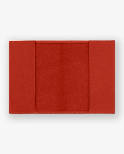 PORTE PASSEPORT ÉOS ORANGE CONFITE FOURÉS