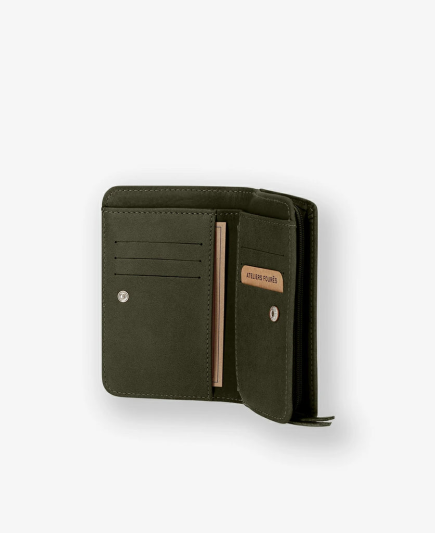 PORTEFEUILLE NÉRÉÏDES ANTI RFID BAROUDEUSE KAKI FOURÉS