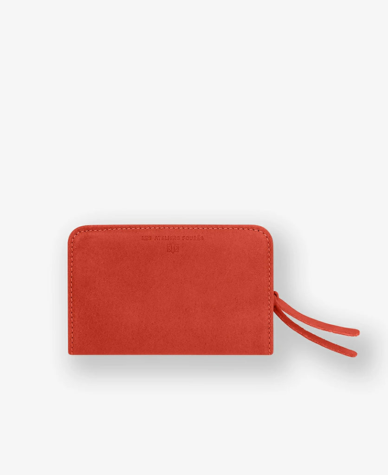 PORTEFEUILLE NÉRÉÏDES ANTI RFID BAROUDEUSE ORANGE CONFITE FOURÉS