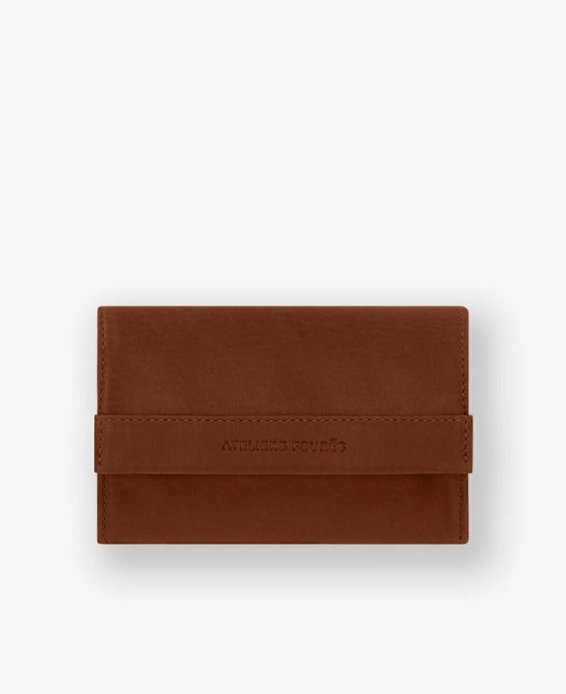 PORTE MONNAIE THÉMIS MEDIUM BAROUDEUSE FAUVE FOURÉS