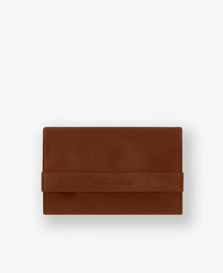 GRAND PORTE MONNAIE THÉMIS MEDIUM BAROUDEUSE FAUVE FOURÉS