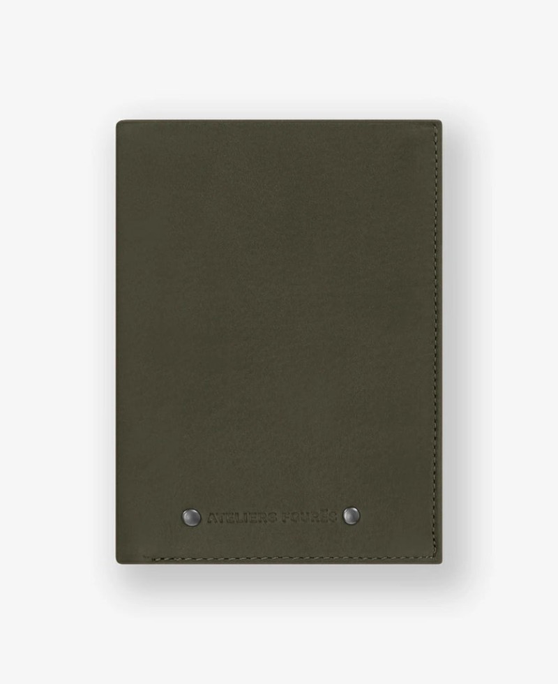 GRAND PORTEFEUILLE PROMÉTHÉE ANTI-RFID BRONZE FOURES