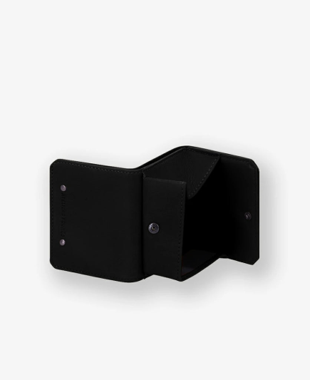 PORTE MONNAIE EN CUIR MINOTAURE NOIR FOURES