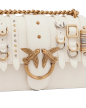 PETIT SAC À BANDOULIÈRE ET SANGLES LOVE BAG EN CUIR IVOIRE PINKO PETIT SAC À BANDOULIÈRE ET SANGLES LOVE BAG EN CUIR IVOIRE PINKO
