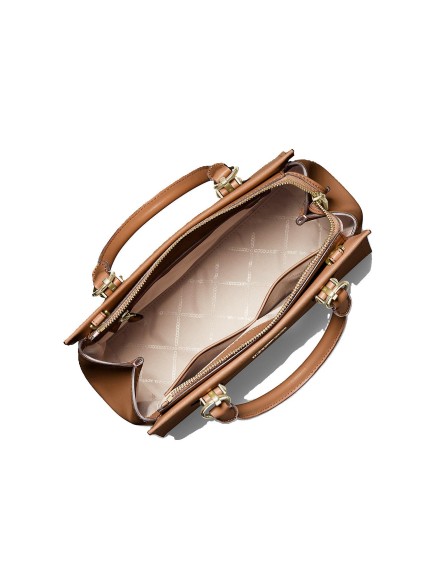 SAC PORTÉ MAIN EN CUIR SAFFIANO MARILYN NOIR MK