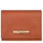 LONGCHAMP LE ROSEAU SLEEK PORTEFEUILLE COMPACT ÉCORCE