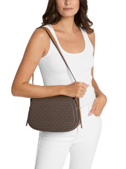 SAC BANDOULIÈRE LYDIA MARRON/NOISETTE MK