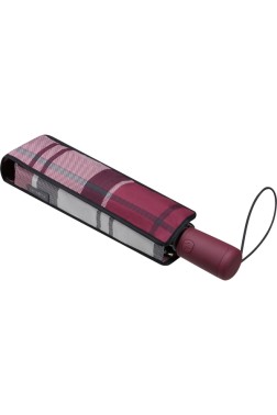 PARAPLUIE ALU DROP S GARMET RED CHECK SAMSONITE