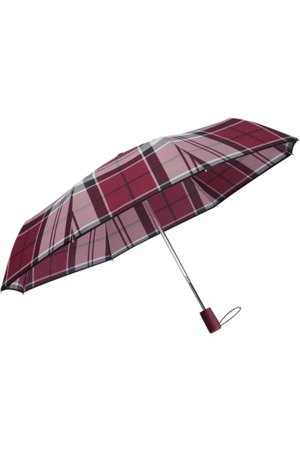PARAPLUIE ALU DROP S GARMET RED CHECK SAMSONITE