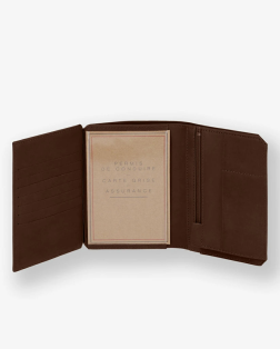 GRAND PORTEFEUILLE PROMÉTHÉE COGNAC FOURES