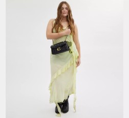 SAC ÉPAULE MATELASSÉ TABBY 26 NOIR/LAITON COACH