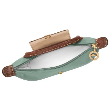 LONGCHAMP LE PLIAGE ORIGINAL TROUSSE COSMÉTIQUE AVEC POIGNÉE CÉLADON