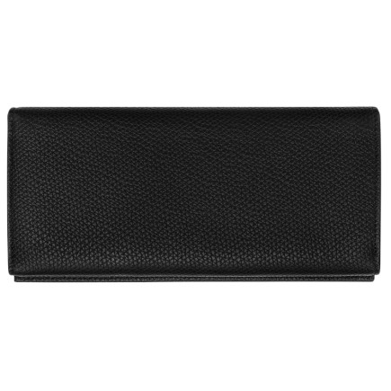 LONGCHAMP LE ROSEAU PORTEFEUILLE LONG À RABAT NOIR