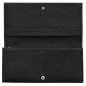 LONGCHAMP LE ROSEAU PORTEFEUILLE LONG À RABAT NOIR