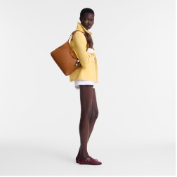 LONGCHAMP LE PLIAGE XTRA CÉRAMIQUE SAC PORTÉ ÉPAULE M CAJOU