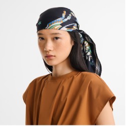 CARRÉ DE SOIE 90CM FORÊT LONGCHAMP ATLANTIQUE